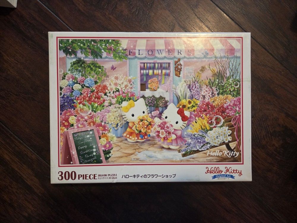 Hello Kitty flower shop puzzle