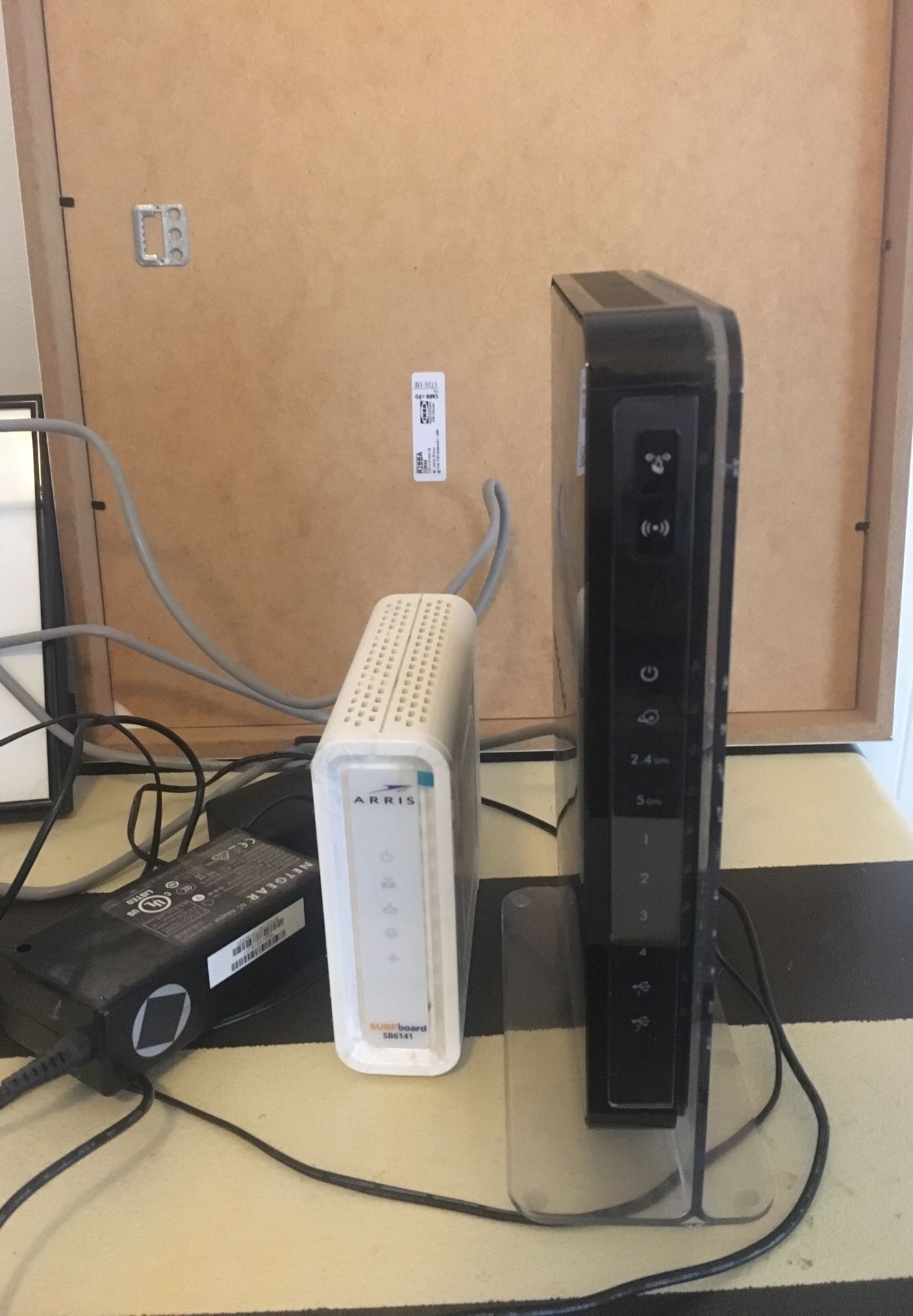 Surfboard Modem and Netgear Router