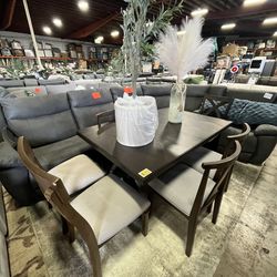 Dining table with 6 chairs