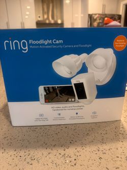 BRAND NEW In Box - Ring Floodlight Cam Wired Plus (White)