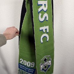 Adidas Seattle Sounders FC Scarf 2009 Inaugural Season Ticket Holder Green MLS