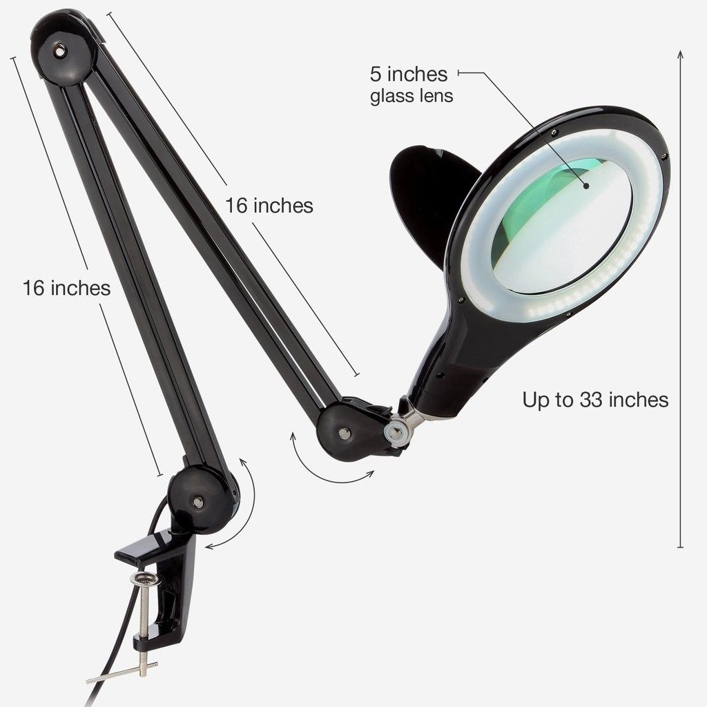 5 Diopter Magnifier Lamp Bench Clamp Ig
