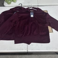 Women's Quarter Zip Pullover Sweatshirt - Universal Thread™ Burgundy M