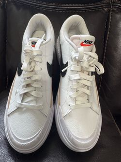 Nike White Low-Top Leather Sneakers