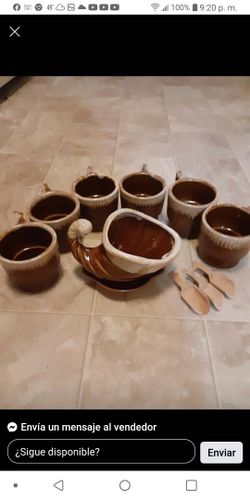 Set cups with suggar bowl