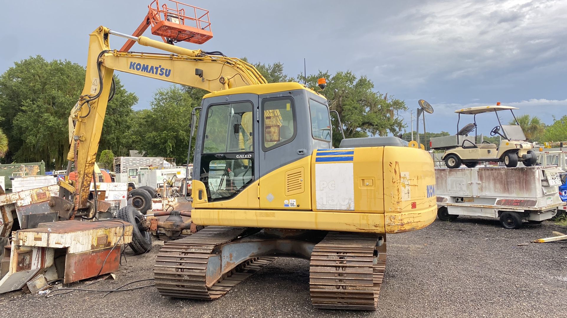 2008 Komatsu PC130-7K Excavator For Sale Runs Great No Attachment Included