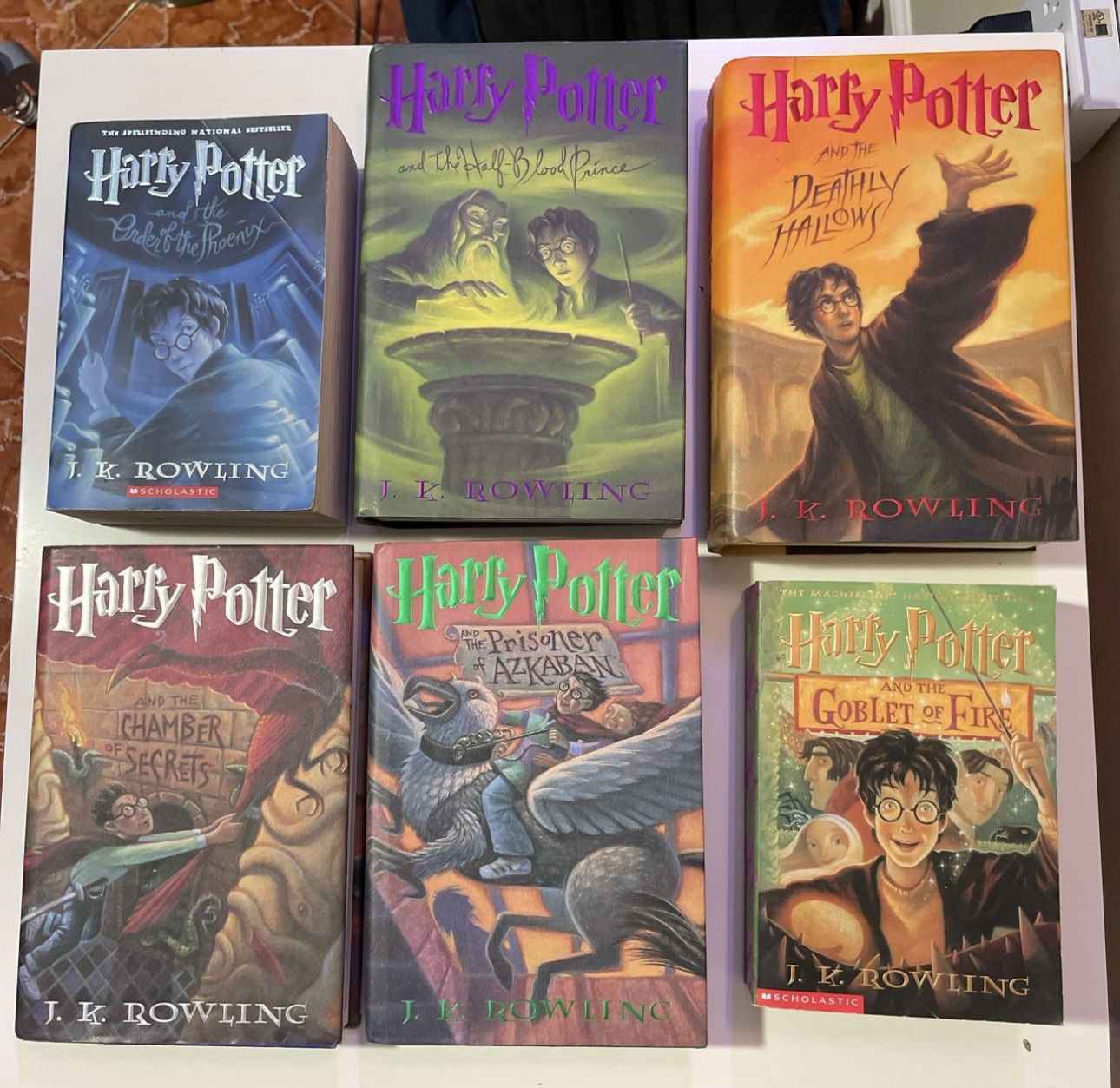 Set Of 6 Harry Porter Books