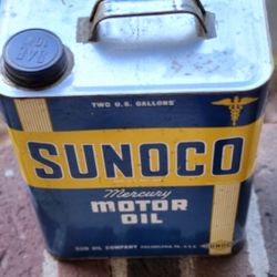 Vintage 2 Gallon Sunoco Oil Can