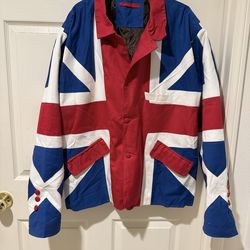 UNION JACK SUIT COTTON BLAZER COAT JACKET MADCAP ENGLAND BRITISH UK FLAG COSPLAY