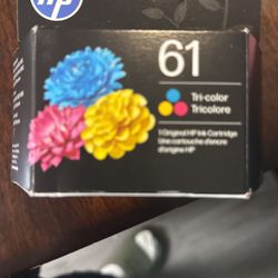 61 Hp Tricolor & Black Ink 