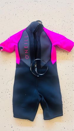 O'Neill Kids Shorty Wetsuit Black Pink