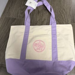 TRADER JOE LAVENDER TOTE BAG LARGE  $15