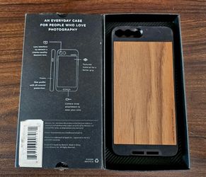 *NEW* iPhone 7/8 PLUS (+)  PHOTO CASE Walnut Wood