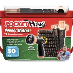 POCKET Hose Copper Bullet 50 FT Expanding Hose