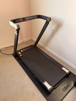 UREVO 3-in-1 Folding Treadmill with Desk - URTM012 - Like New