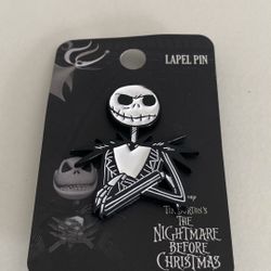 The Nightmare Before Christmas Jack Skellington 1.5″ Lapel Pin New