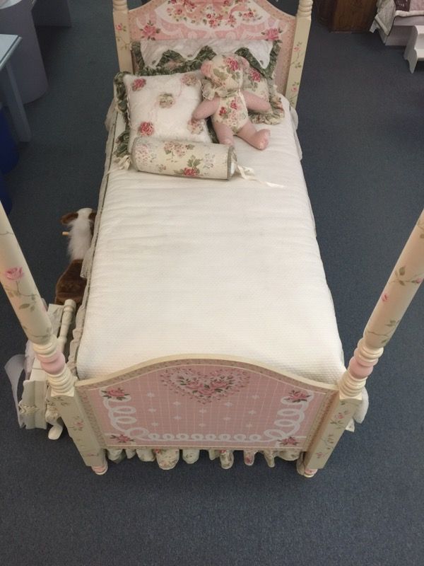 Twin size hand painted bed