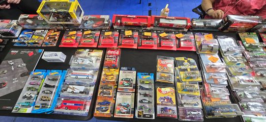 Diecast car collection.