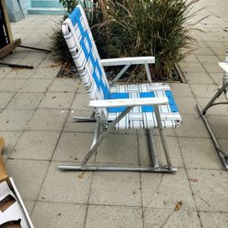 Vintage Sunbeam Aluminum Folding Chairs