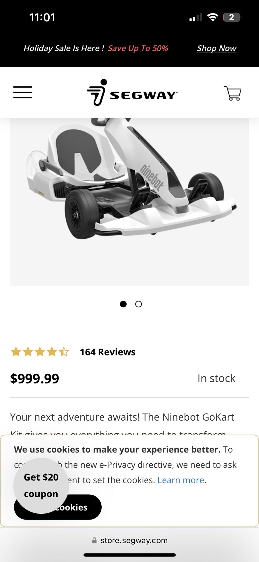Segway Ninebot Electric Gokart