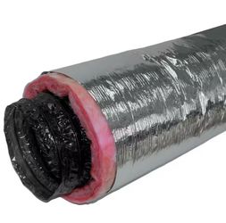 Everbilt 14 in. x 25 ft. R6 Insulated Flexible Duct with silver jacket