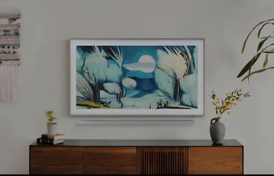 55-inch SAMSUNG QLED The Frame 4K Smart TV UHD HDR (2025 Model)