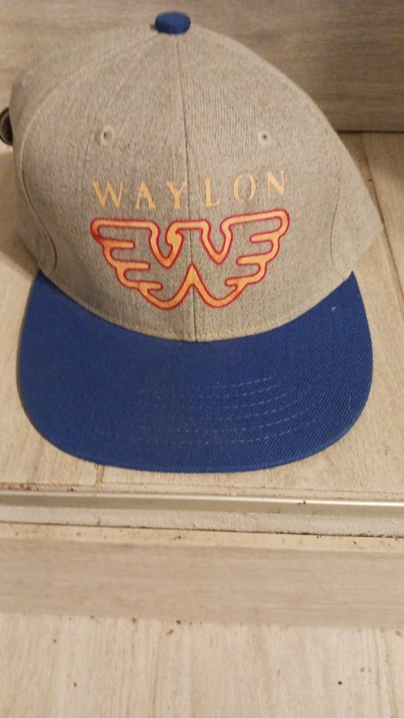 Waylon Jennings Cap with Outlaw Country Button