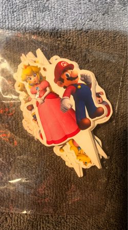 Mario and Princess Peach Cupcake Toppers