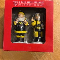 2 Pack University Santa Ornament Southern Miss