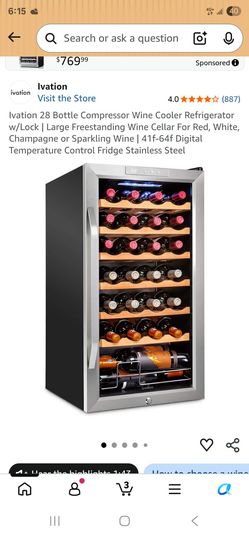 Compressor Wine Cooler Refrigerator