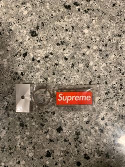 Supreme fuck em keychain