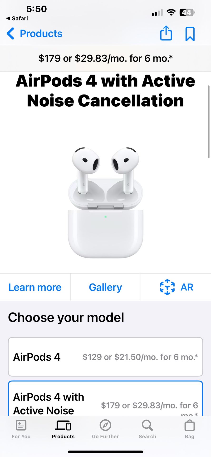 Gen 4 AirPods W/ Noise Cancellation 