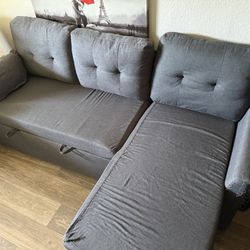 Living Room Couch W Storage Space 