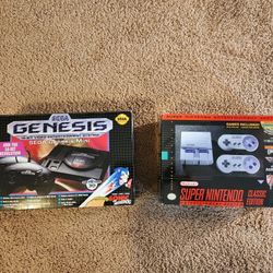 Super Nintendo & Sega Classic Mini Consoles