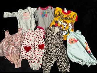 51 pieces of 6 month baby girl clothes