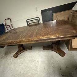 Very Nice Dining Table With Acrylic Top Protector