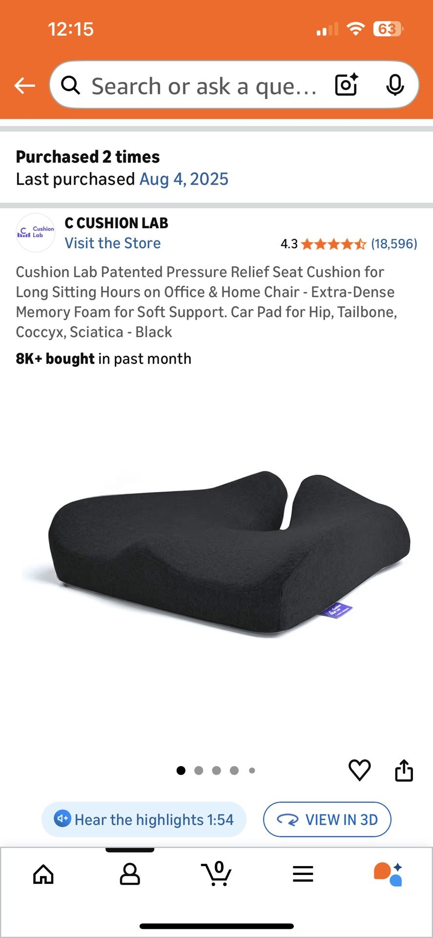 Therapeutic Chair Cushion