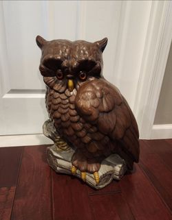 Large (21") Floor Sized Vintage Ceramic Owl