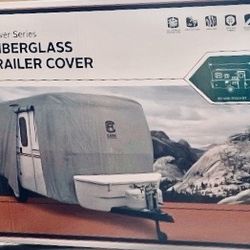Molded fiberglass travel trailer cover