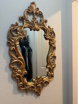 Vintage gilded Rococo mirror