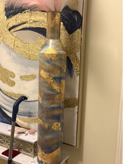 Abstract floor vase