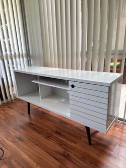 Mid century modern media TV cabinet