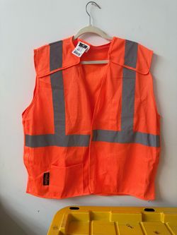 Orange High-Visibility Safety Vest M