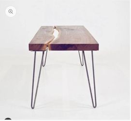 10 Inch, Two Rod Black Hairpin Table Legs