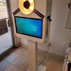 Photobooth Party With Equipment, Camera, Screen Monitor, And Cases For Each Equipment 