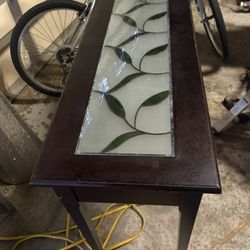 Stain Glass Wood Table