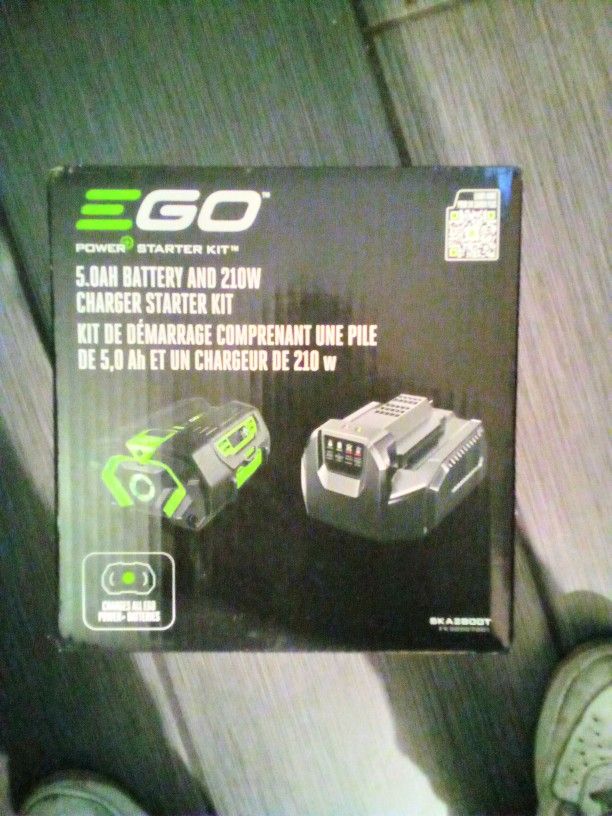 EGO POWER+ STARTER KIT 5.0AH BATTERY & 210 WATT CHARGER STARTER KIT (BRAND NEW)