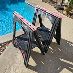 Plastic Folding Sawhorses Saw Horse