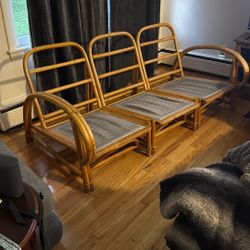 Strong Smooth Bamboo Rattan Sofa