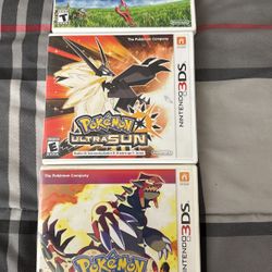 3DS Pokemon Ultra Sun , Omega Ruby And Xenoblade Chronicles 3D